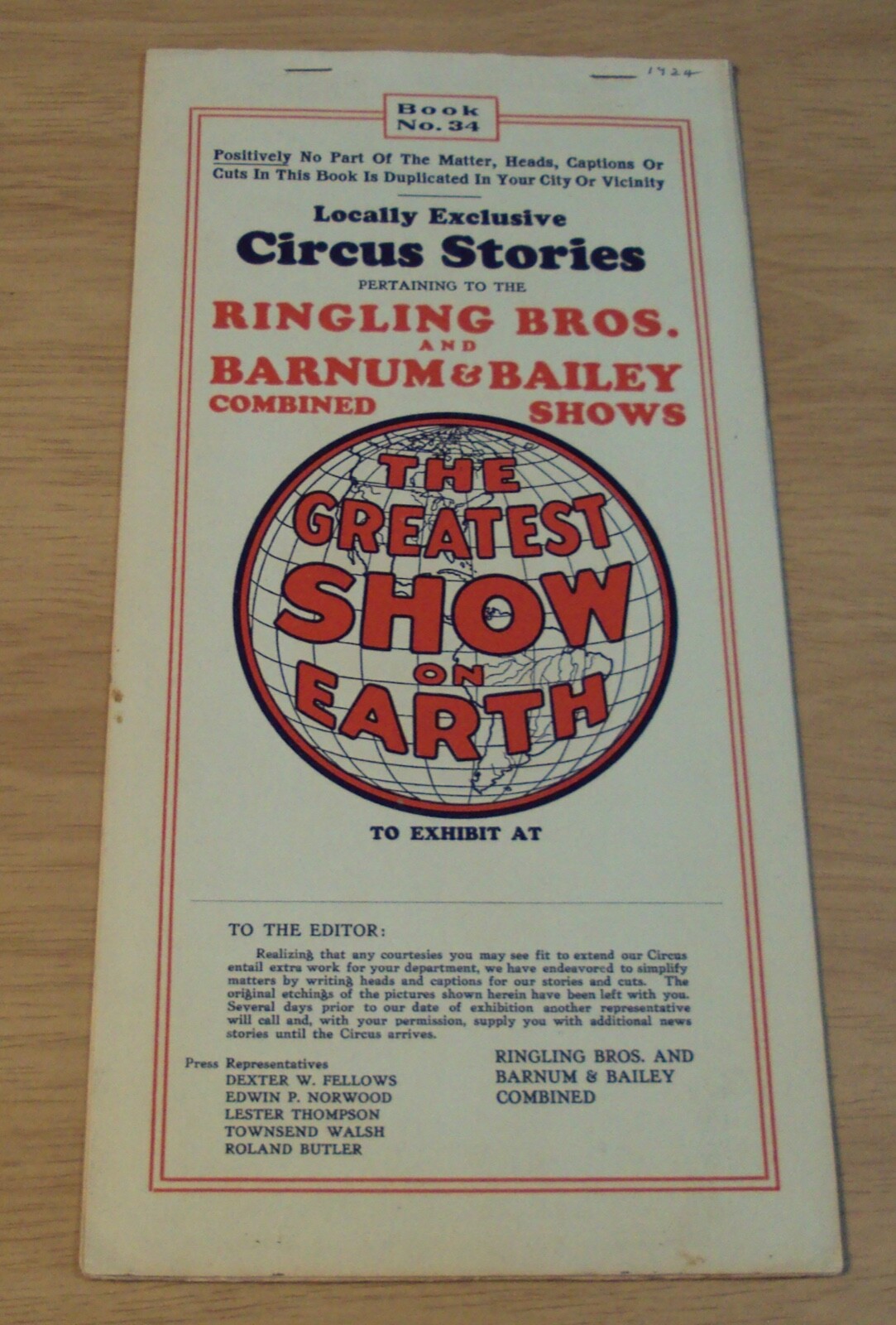 L@@K~BARNUM & BAILEY 1920's PRESS Ad Flyers/Inserts~RINGLING BROS Circus~W@W~ L@@K~BARNUM & BAILEY 1920's PRESS Ad Flyers/Inserts~RINGLING BROS Circus~W@W~