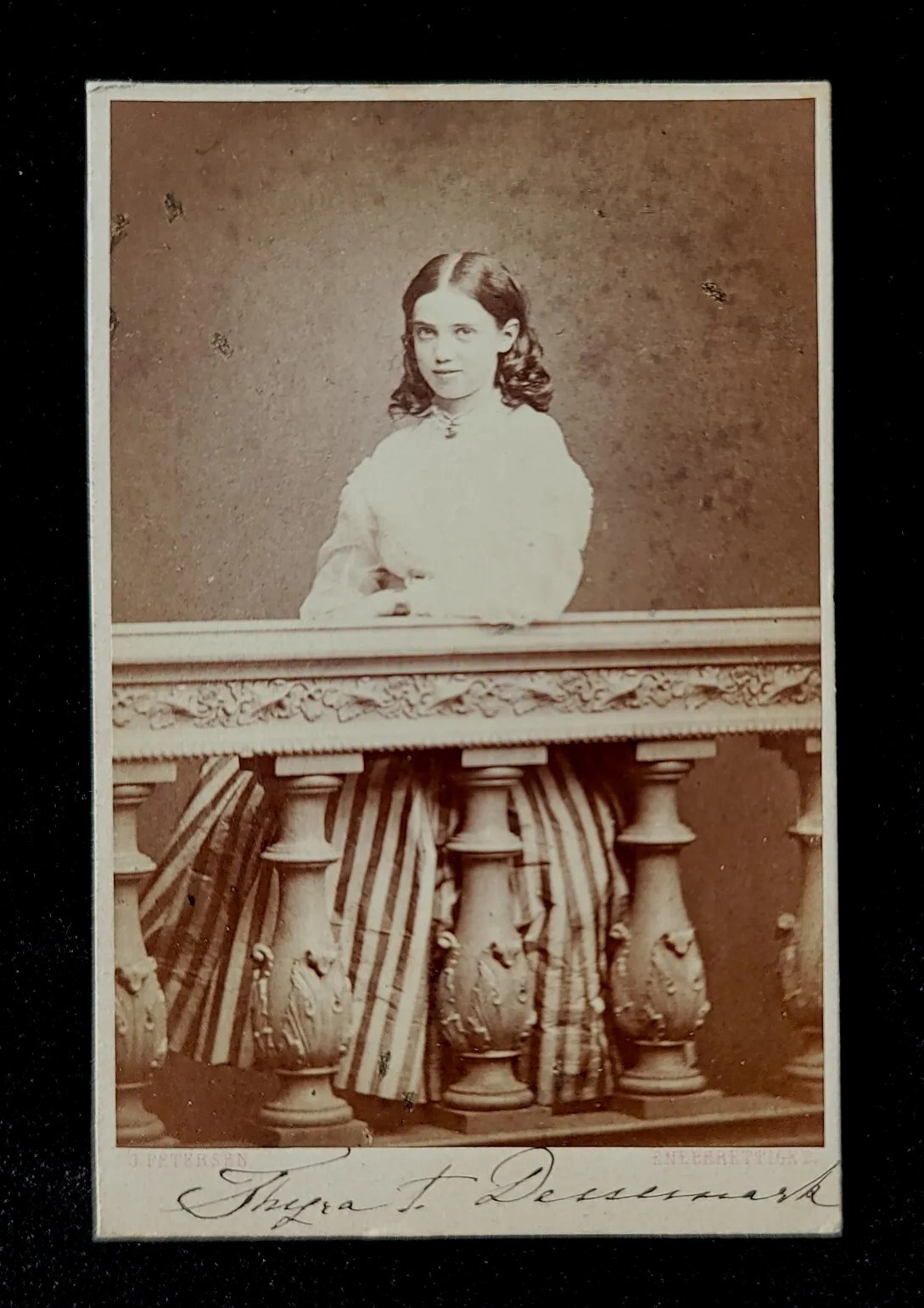 Denmark Princess Thyra Signed Royal Photo CDV to Author Hans Christian Andersen Denmark Princess Thyra Signed Royal Photo CDV to Author Hans Christian Andersen
