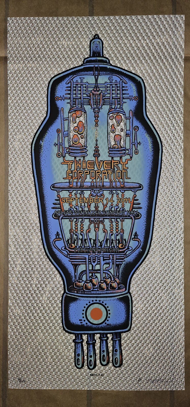 Thievery Corporation EMEK Portland OR 2011 3D CRAZY BUBBLES Screen Print Paper Thievery Corporation EMEK Portland OR 2011 3D CRAZY BUBBLES Screen Print Paper