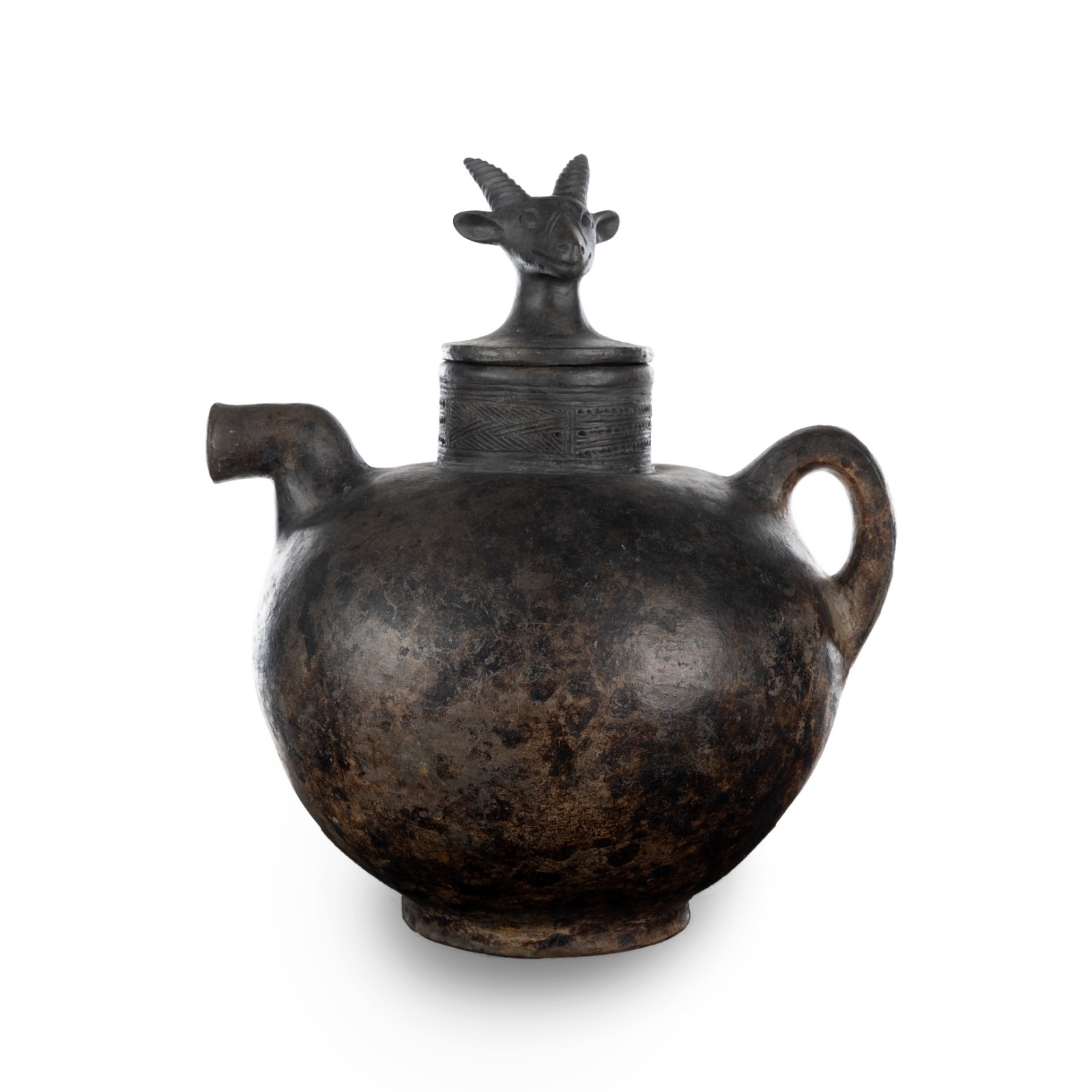 Museum Quality African Art + Provenance -Large Chokwe Luena Congo Pottery c 1960 Museum Quality African Art + Provenance -Large Chokwe Luena Congo Pottery c 1960