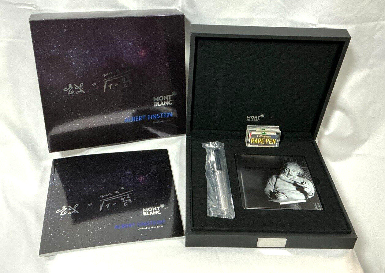 Montblanc ALBERT EINSTEIN Fountain Pen LE 3000 18K Med nib NEW SEALED Year 2012 Montblanc ALBERT EINSTEIN Fountain Pen LE 3000 18K Med nib NEW SEALED Year 2012
