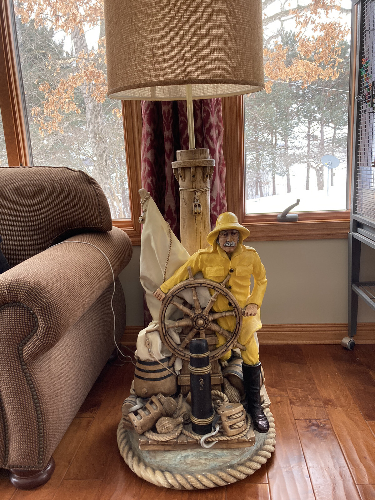 Very rare 48 “1983 Apsit sea captain floor lamp. In good condition. One owner. Very rare 48 “1983 Apsit sea captain floor lamp. In good condition. One owner.
