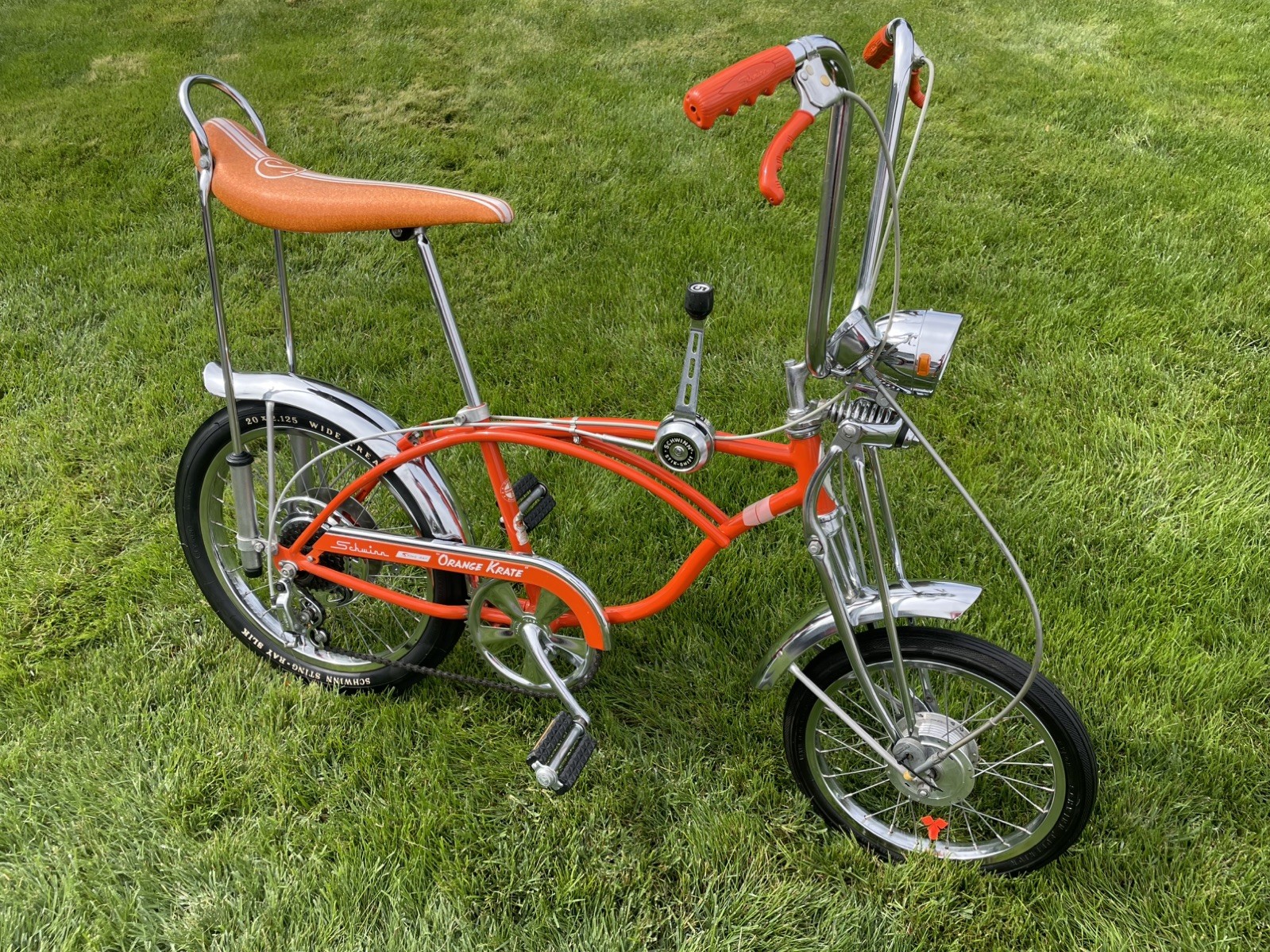Original 1972 Schwinn Orange Krate 5 Speed Disc Brake Bicycle  