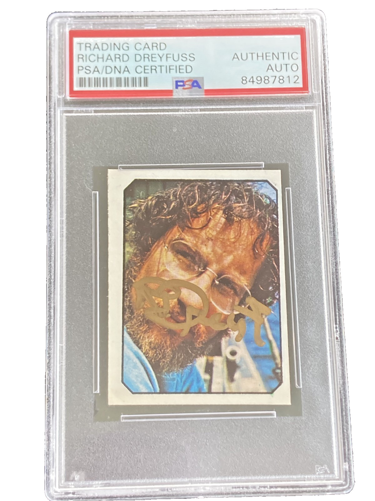 1976 Ediciones Este Fans RICHARD DREYFUSS Signed 1st JAWS Card PSA AUTO (pop:1) 1976 Ediciones Este Fans RICHARD DREYFUSS Signed 1st JAWS Card PSA AUTO (pop:1)
