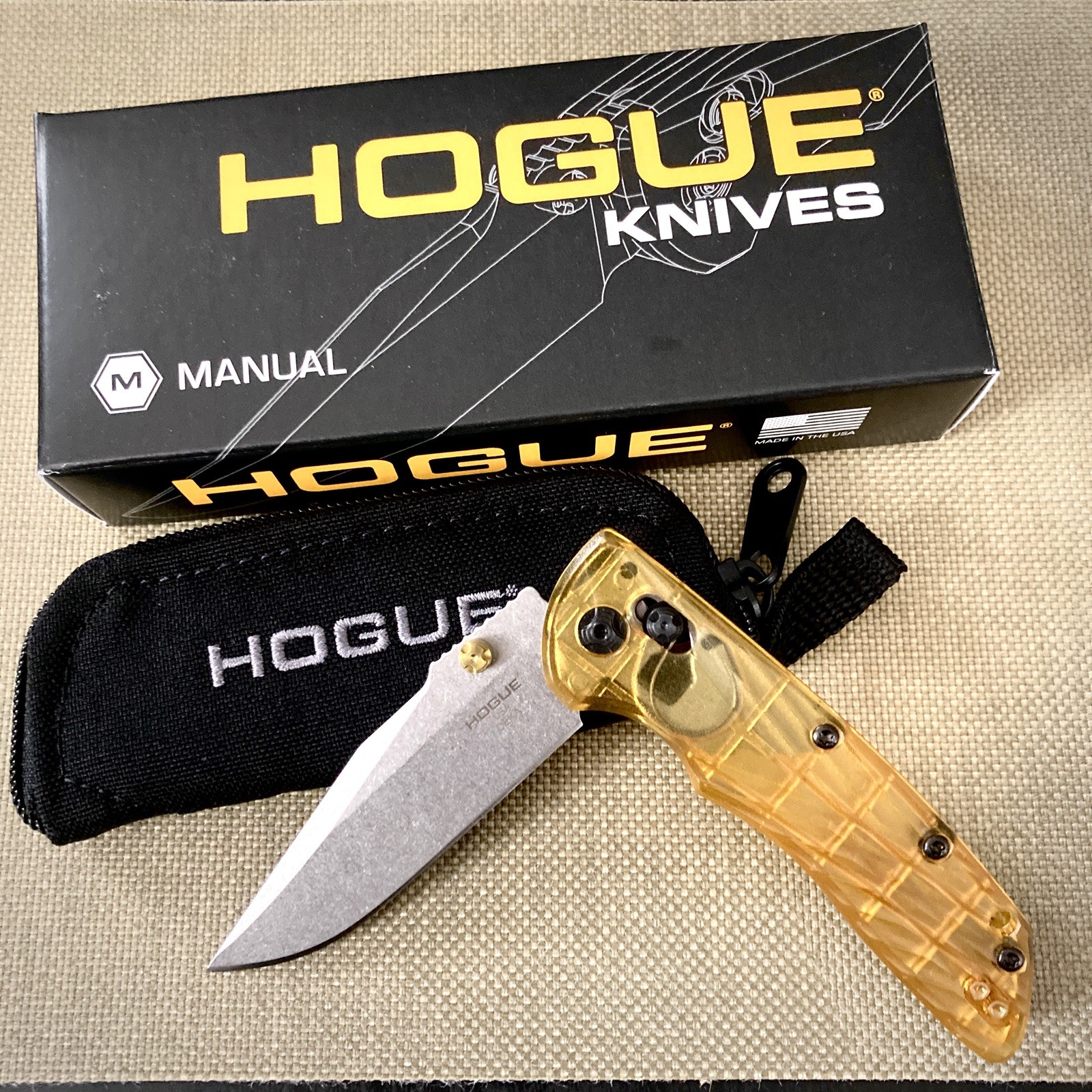 🔥RARE Hogue Deka 24235 Ultem Scales MagnaCut Clip Point USA BNIB Mint EDC 🔥 🔥RARE Hogue Deka 24235 Ultem Scales MagnaCut Clip Point USA BNIB Mint EDC 🔥