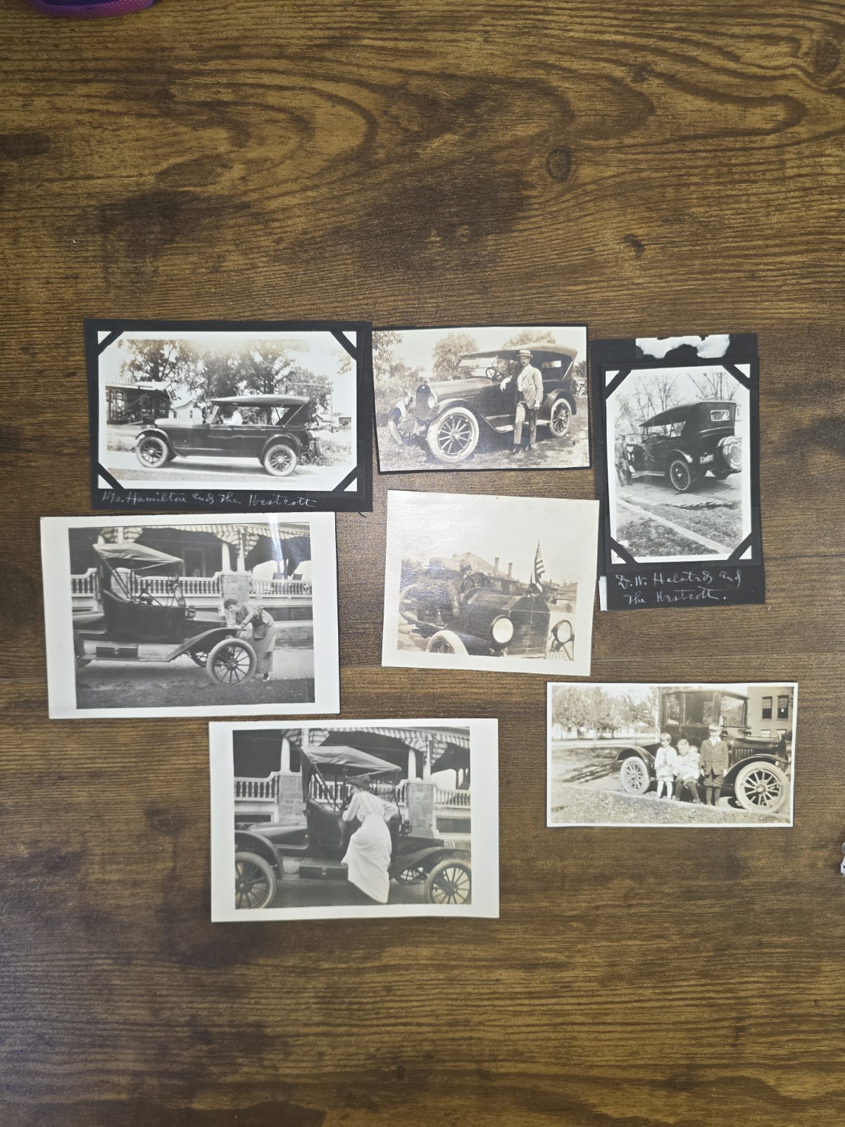 Lot 58 Antique Vintage Photos Early Automobiles 1910s-1930s Cars Snapshots RPPC