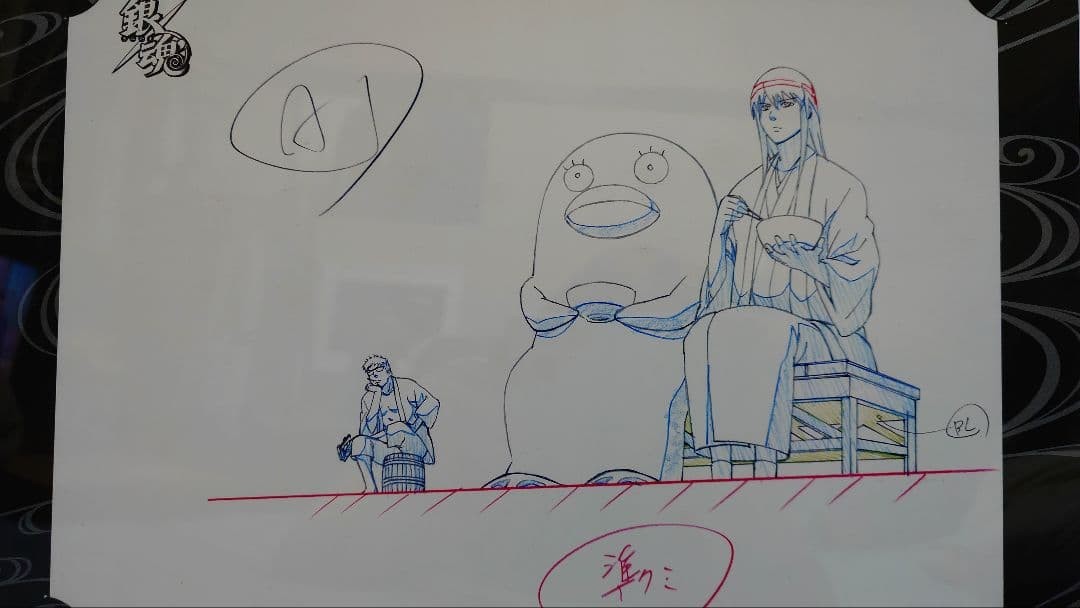 Gintama Original Art Ginreproduction Kato and Elizabeth Anime Print, 14+