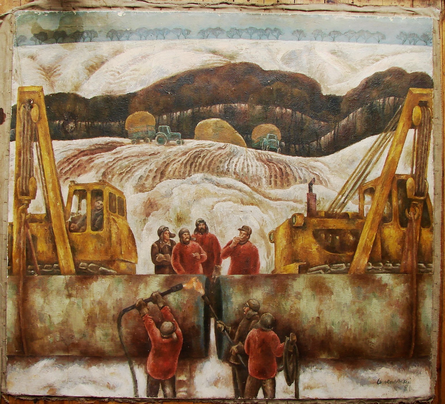 Ukrainian Soviet USSR Oil Painting postimpressionism 