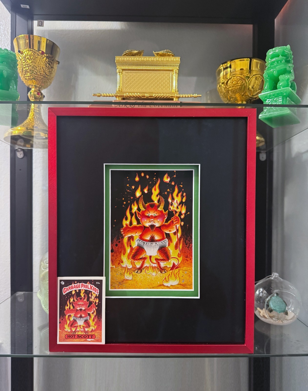 GPK ORIGINAL FINAL ART 64 OS 2 Hot Scott 1985 Garbage Pail Kids John Pound COA