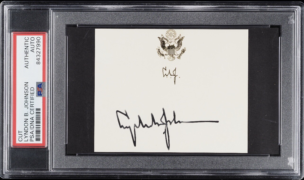 Lyndon B. Johnson Signed Autographed Index Card PSA/DNA AUTO 36th President USA Lyndon B. Johnson Signed Autographed Index Card PSA/DNA AUTO 36th President USA
