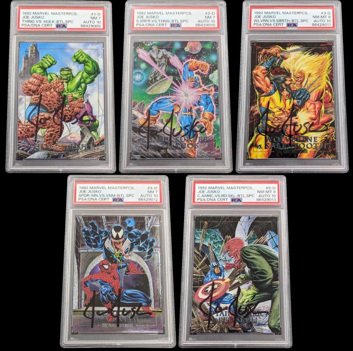 1992 Marvel Masterpieces Battle Spectra Set 💎 AUTO JOE JUSKO PSA 10💎Low Pop🔥 1992 Marvel Masterpieces Battle Spectra Set 💎 AUTO JOE JUSKO PSA 10💎Low Pop🔥