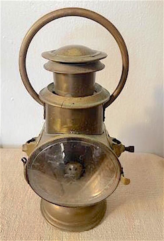 SCARCE DATED DIETZ 1897 EARLY AMERICAN ALL-BRASS ROADSTER KEROSENE HEADLIGHT SCARCE DATED DIETZ 1897 EARLY AMERICAN ALL-BRASS ROADSTER KEROSENE HEADLIGHT