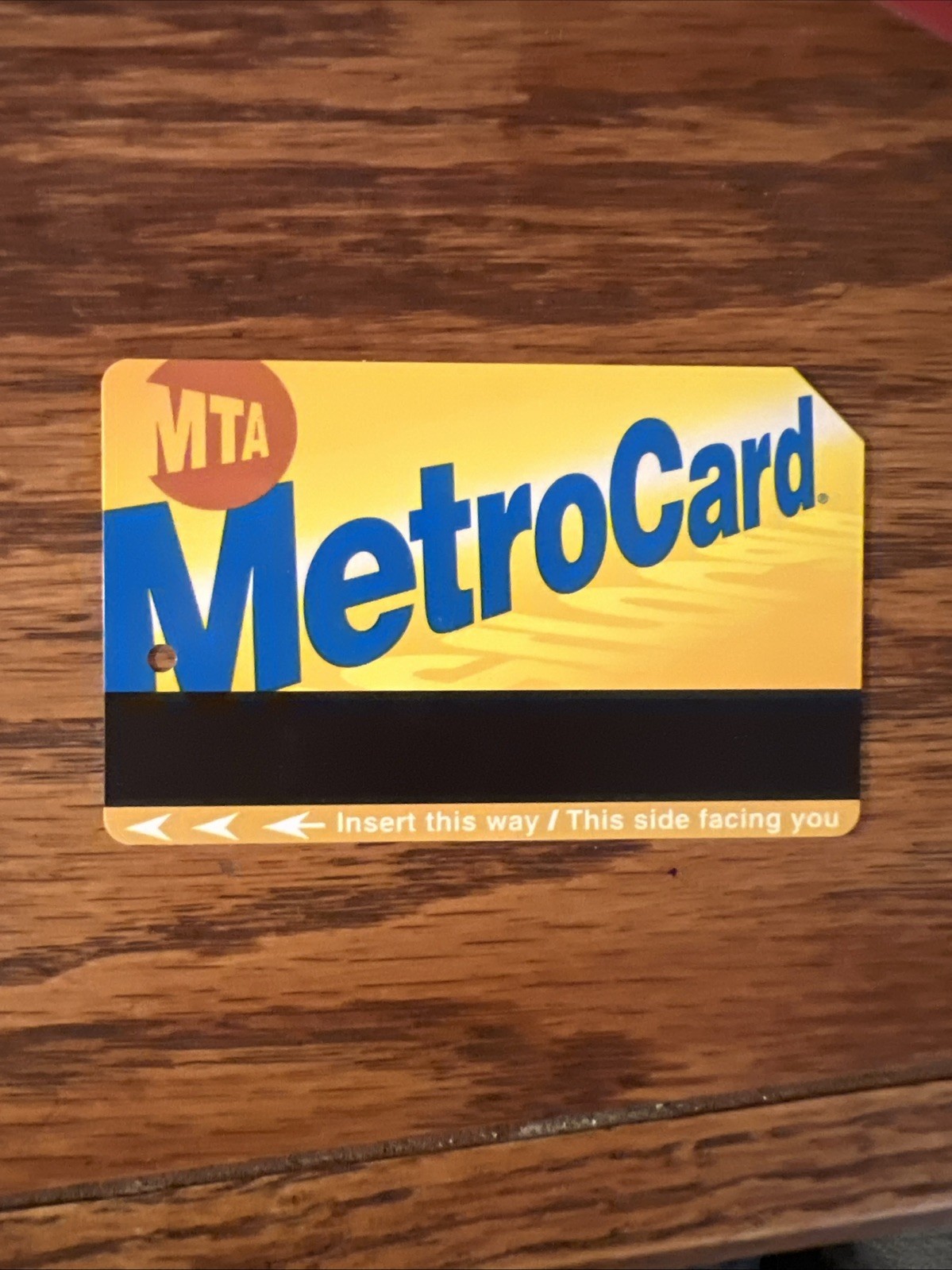 NYC Subway Metrocard (no monetary value on card) NYC Subway Metrocard (no monetary value on card)