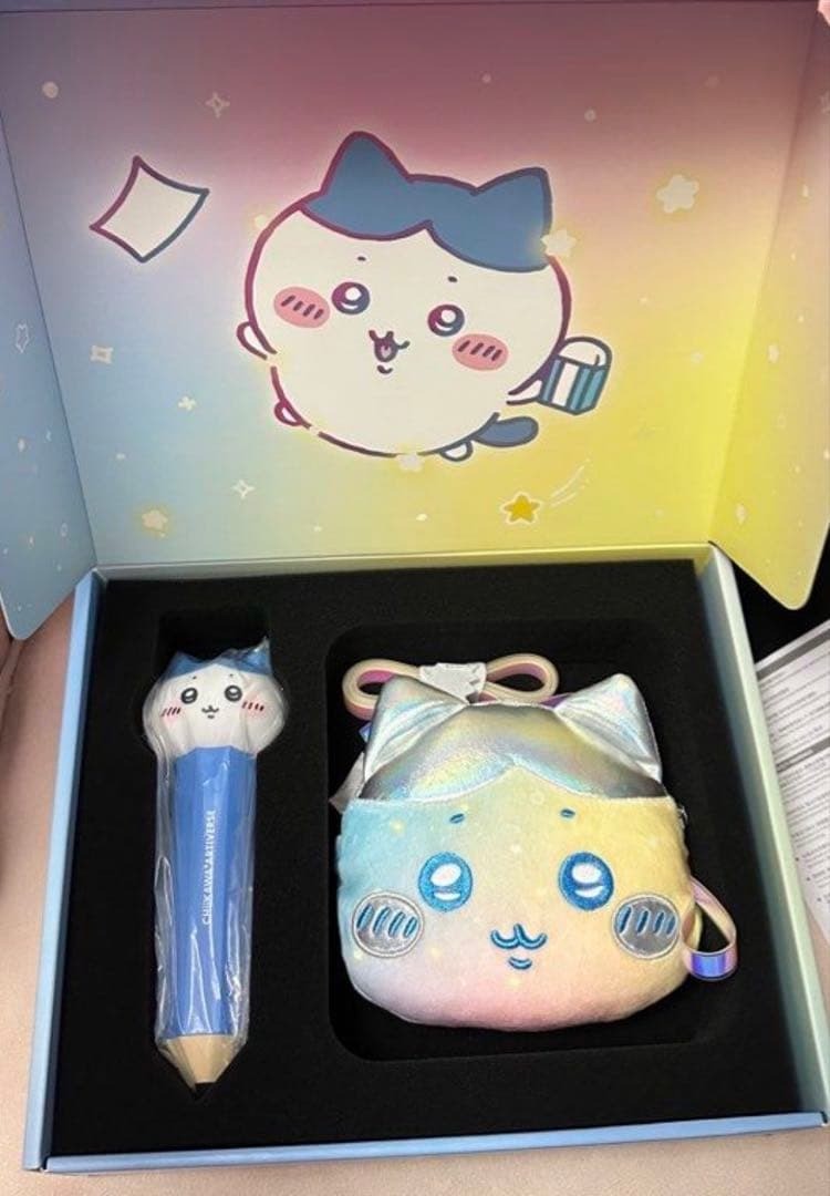 Chiikawa Hachiwari Penlight Plush Pouch Hong Kong Limited Artiverse Gift Chiikawa Hachiwari Penlight Plush Pouch Hong Kong Limited Artiverse Gift