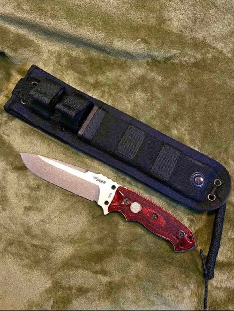 HOGUE Knife SIG SAUER Outdoor Tactical Knife Rosewood Handle Hunting