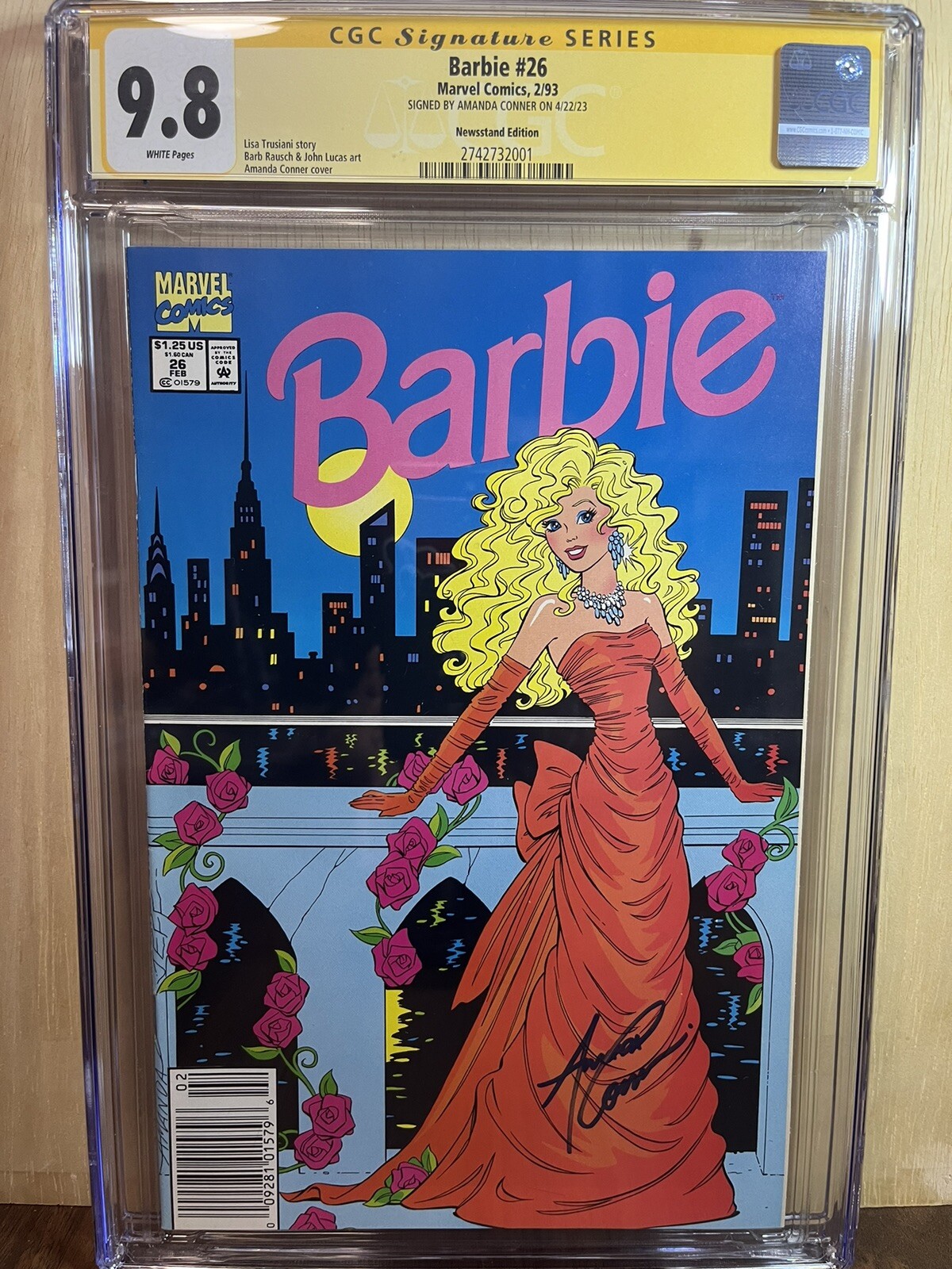 CGC 9.8 Signature Series Barbie #26 Newsstand Signed by Amanda Conner CGC 9.8 Signature Series Barbie #26 Newsstand Signed by Amanda Conner