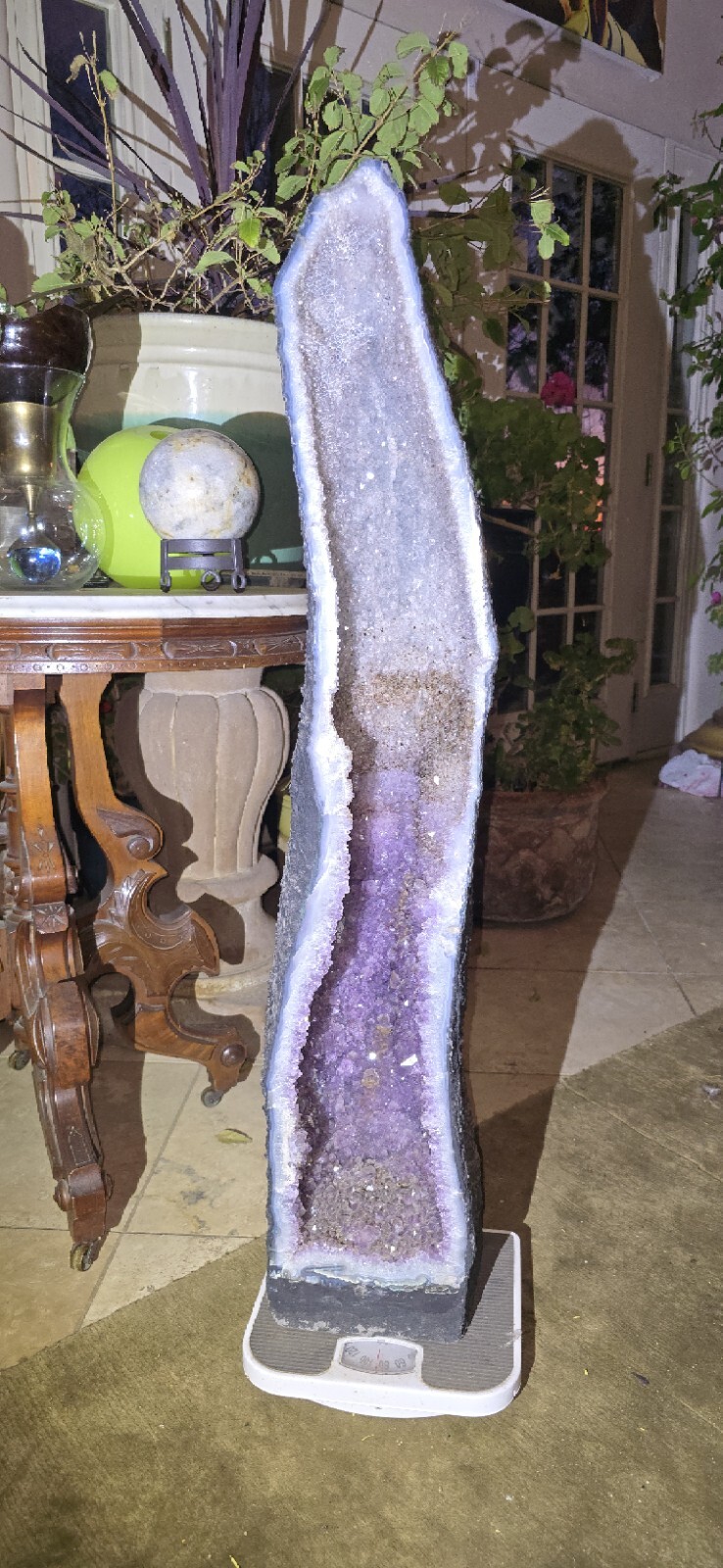 Large Amethyst Cathedral Geode – Stunning 4ft Tall Weighing 83 lbs Large Amethyst Cathedral Geode – Stunning 4ft Tall Weighing 83 lbs