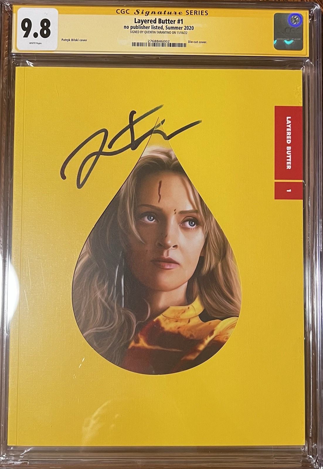 Layered Butter Kill Bill Whole Bloody Affair CGC SS 9.8 Signed Quentin Tarantino