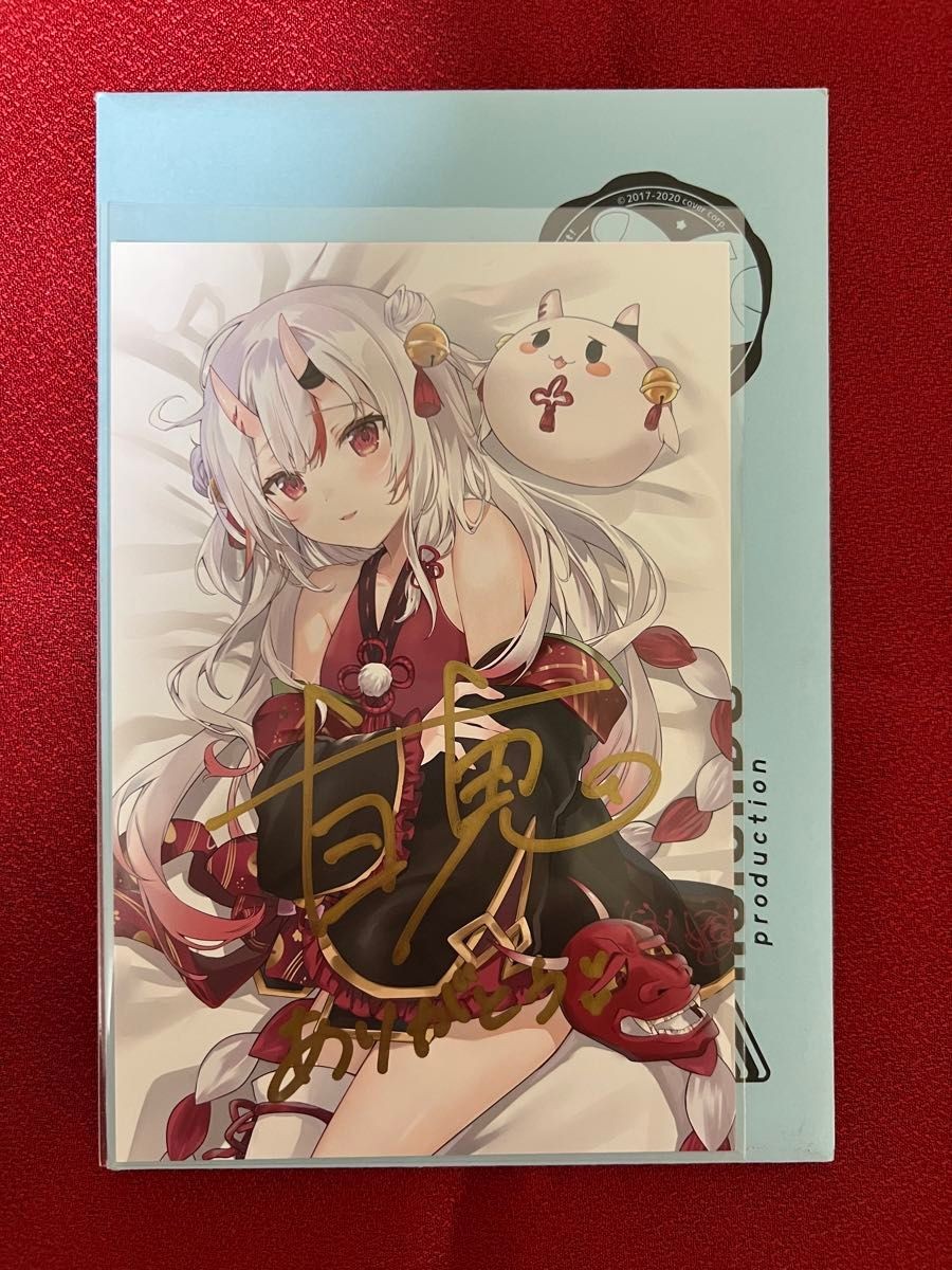 Hololive Nakiri Ayame 3rd Anniversary Hand Signed Postcard Autograph Japan Hololive Nakiri Ayame 3rd Anniversary Hand Signed Postcard Autograph Japan
