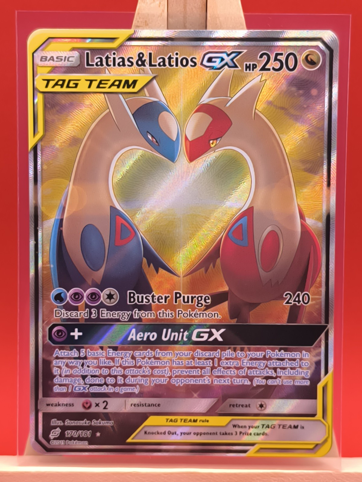 Latias & Latios GX 170/181 Team Up Alternate Full Art Rare Pokemon Card * New * Latias & Latios GX 170/181 Team Up Alternate Full Art Rare Pokemon Card * New *