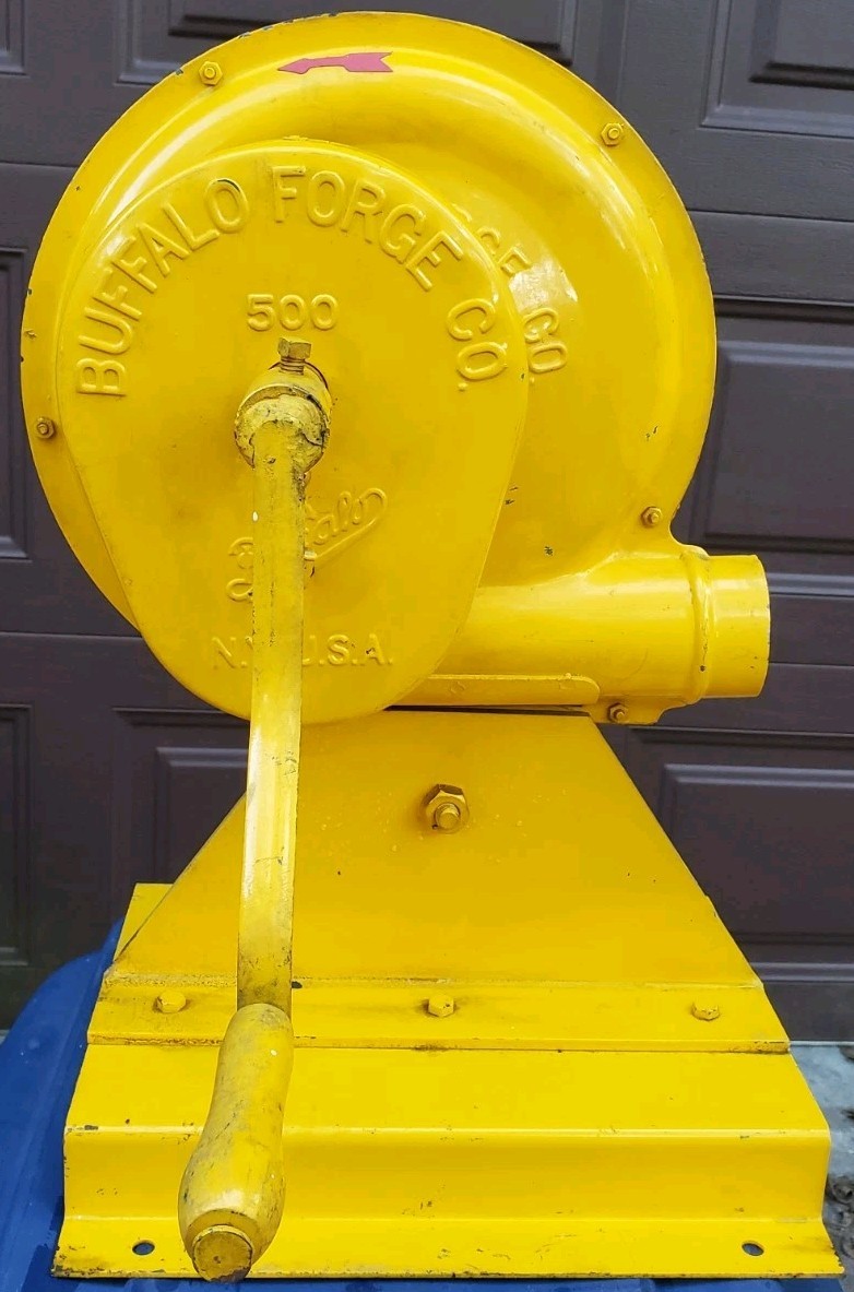 Nice VINTAGE Blacksmith Blower Buffalo Forge Co. Company Model #500 Hand Crank Nice VINTAGE Blacksmith Blower Buffalo Forge Co. Company Model #500 Hand Crank