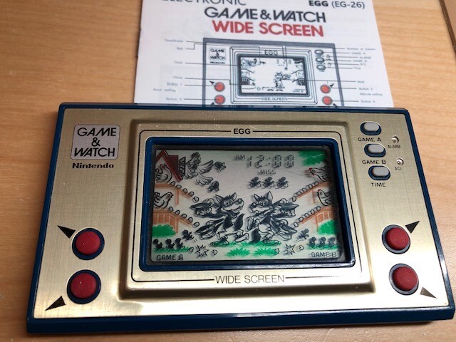RARE Original Nintendo Game & Watch EGG (EG-26) - 100% Functional