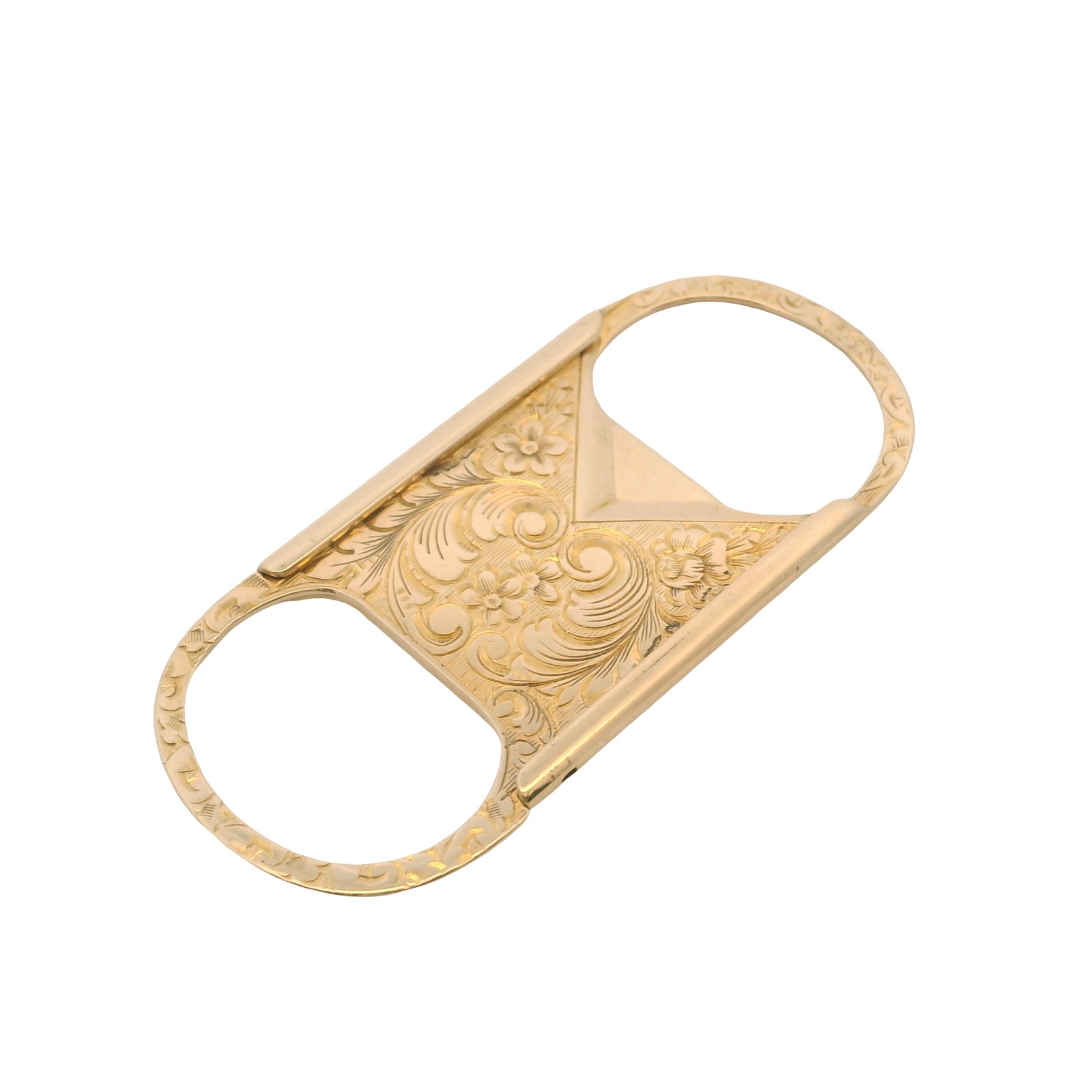 1902 Victorian Reinhold Steinecke Antique 14kt Gold Floral Cigar Cutter 1902 Victorian Reinhold Steinecke Antique 14kt Gold Floral Cigar Cutter