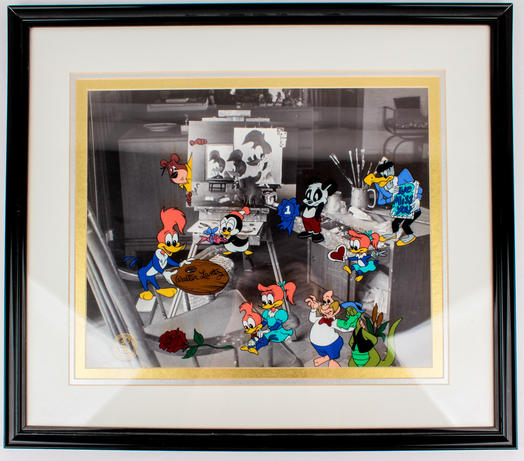 Walter Lantz We Miss You Boss #1 Serigraph Art Cel Woody Woodpecker Animation Walter Lantz We Miss You Boss #1 Serigraph Art Cel Woody Woodpecker Animation