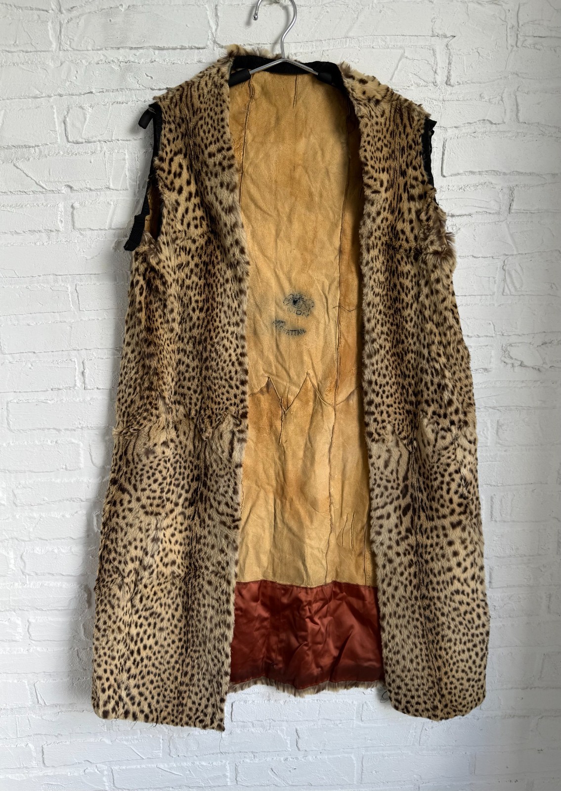 Antique 19th Century Tribal Ethnographic Fur Cloak Vest African Chief