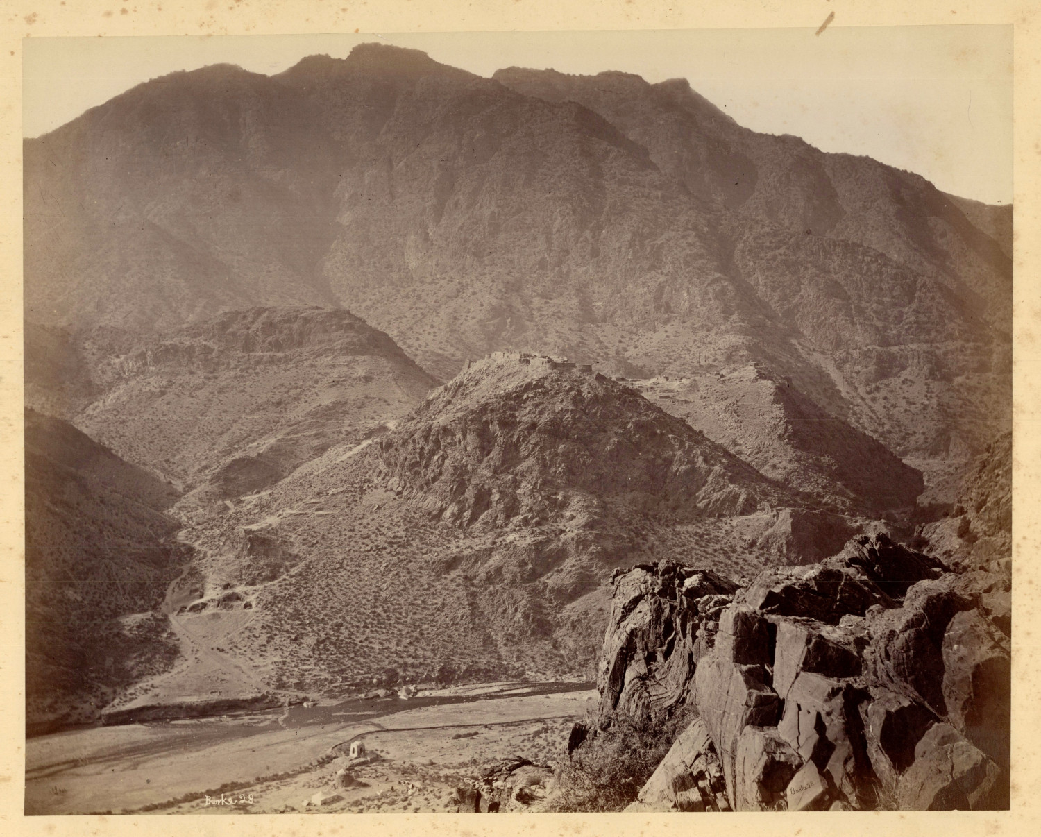 John Burke, Afghanistan, Ali Masjid and Surroundings Vintage Albums Print Tir