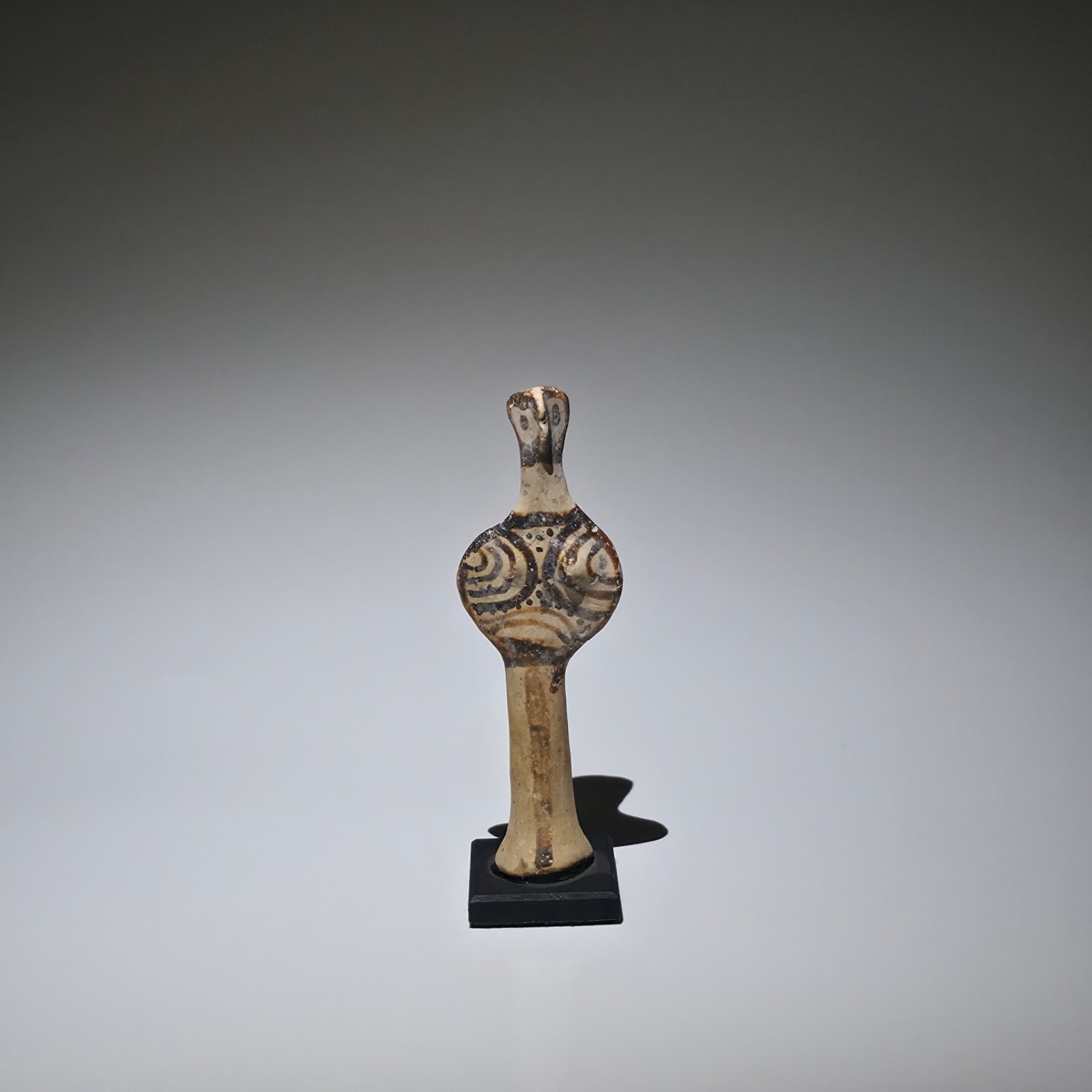 Mycenaean Phi Terracotta Painted ldol, Mvcenaean Period, 14th century B.C. Mycenaean Phi Terracotta Painted ldol, Mvcenaean Period, 14th century B.C.