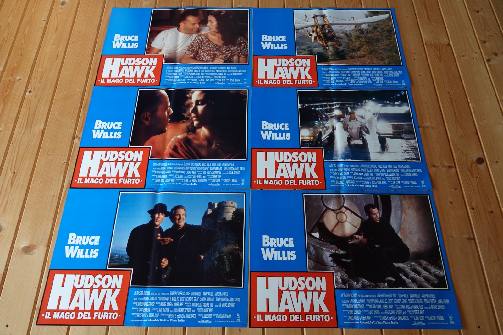 HUDSON HAWK Bruce Willis Andie Macdowell / 6 photos format 60x40cm 1991 HUDSON HAWK Bruce Willis Andie Macdowell / 6 photos format 60x40cm 1991