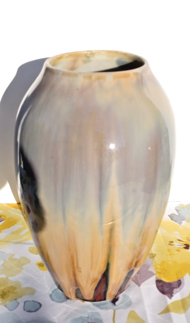 Vintage Rare Hugo Reinhold & Co Bunzlau Vase Made In Germany Vintage Rare Hugo Reinhold & Co Bunzlau Vase Made In Germany