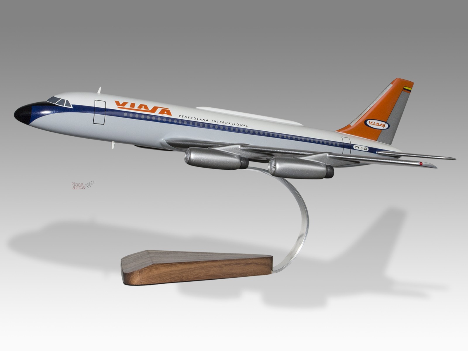 Convair 880 Aeroclassics Viasa Solid Mahogany Wood Handmade Desk Airplane Model Convair 880 Aeroclassics Viasa Solid Mahogany Wood Handmade Desk Airplane Model