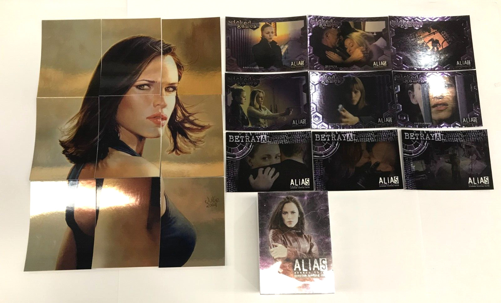 2004 INKWORKS ALIAS SEASON 3 TRADING CARD BASE CARD SET +3 LEVELS CHASE CARD SET 2004 INKWORKS ALIAS SEASON 3 TRADING CARD BASE CARD SET +3 LEVELS CHASE CARD SET