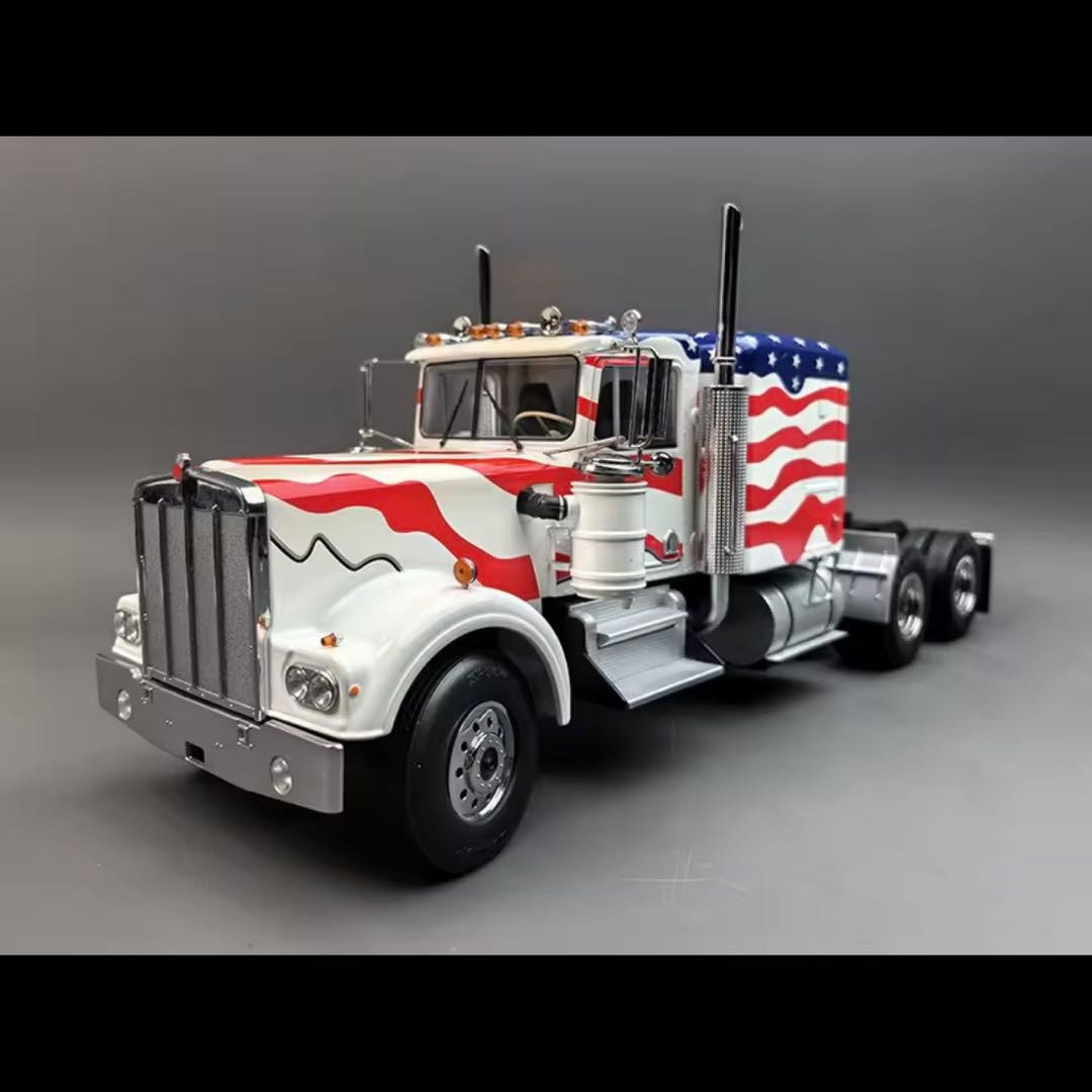 Kenworth Truck Model Stars and Stripes Design 1/18 Scale Model Kenworth Truck Model Stars and Stripes Design 1/18 Scale Model