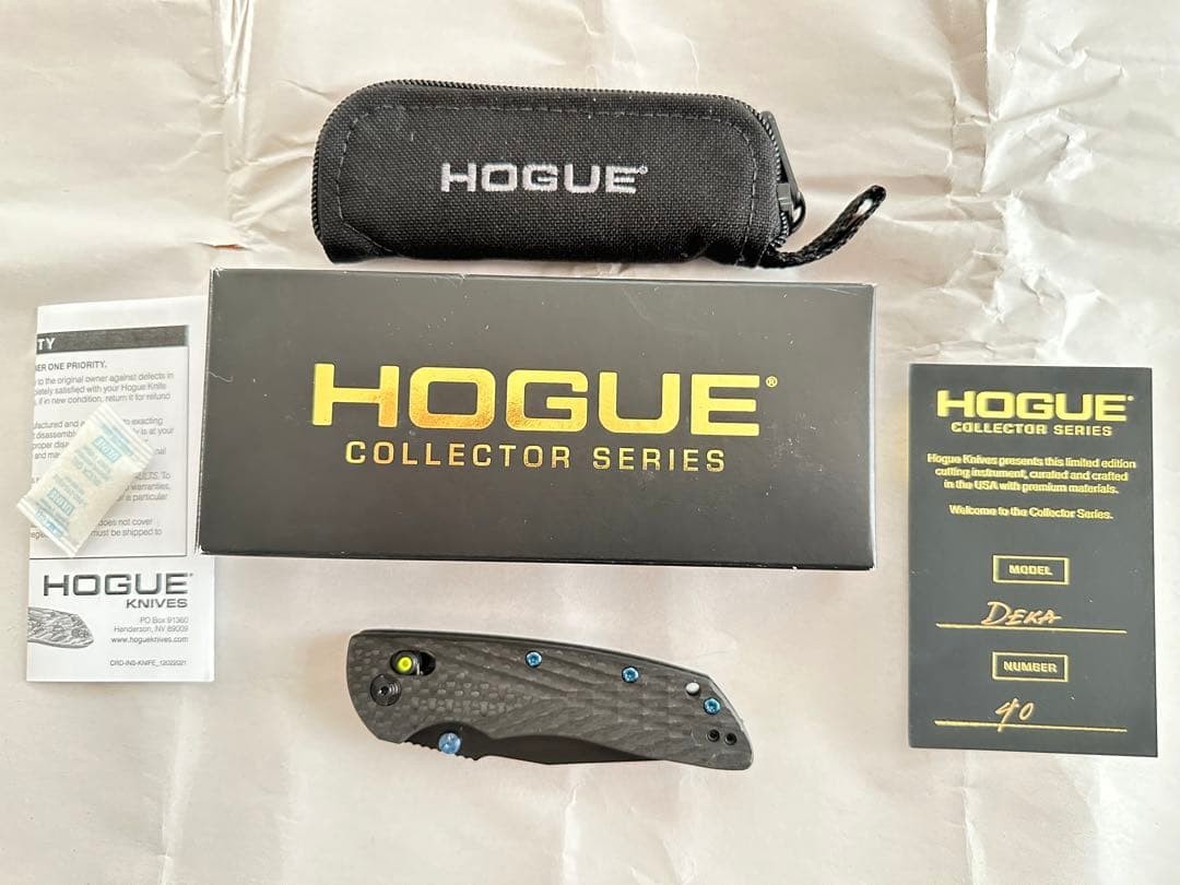 Hogue Deka 24299-LIM Knife Carbon Fiber Green Tritium ABLE Lock CPM-20CV Hogue Deka 24299-LIM Knife Carbon Fiber Green Tritium ABLE Lock CPM-20CV