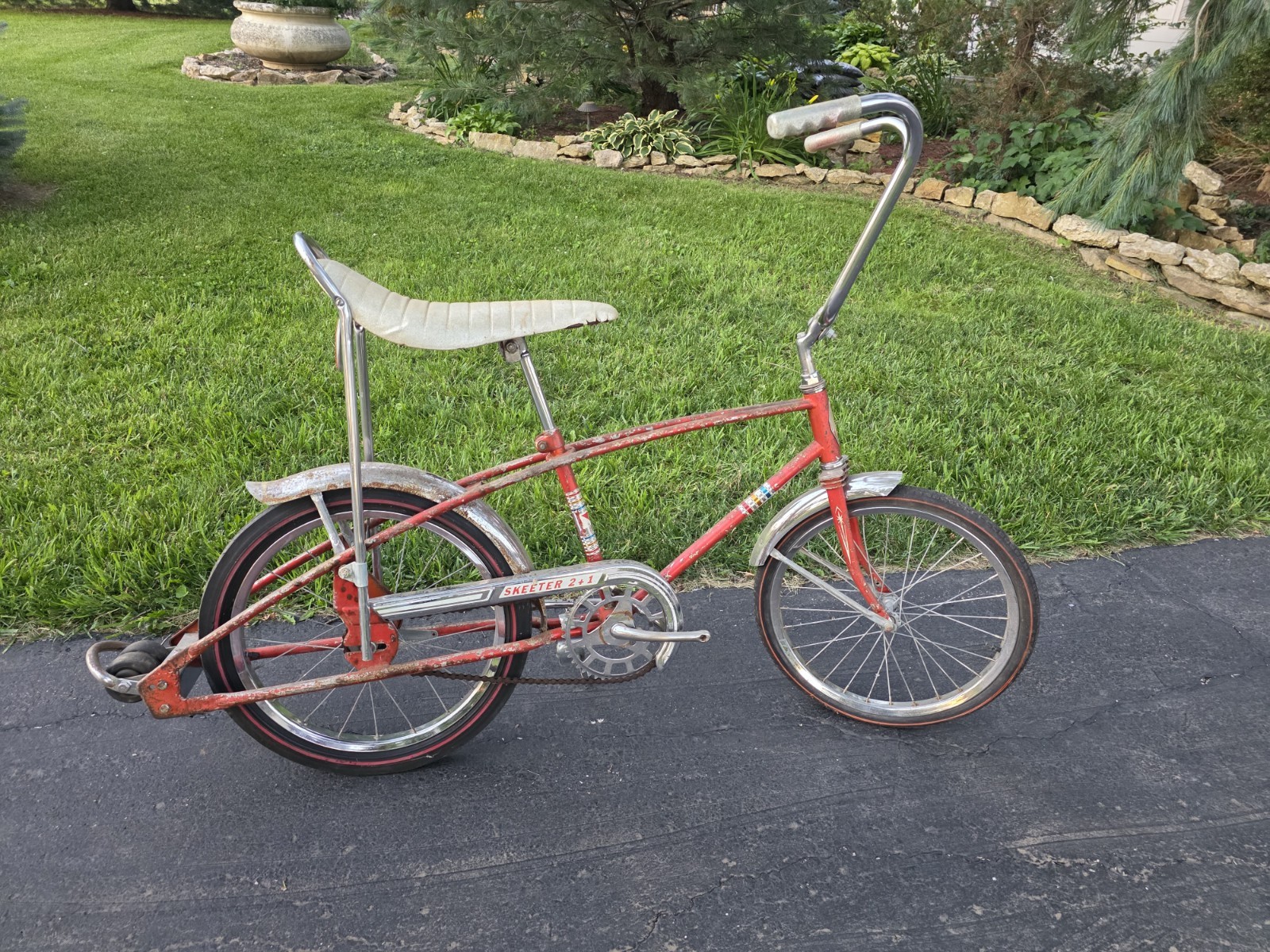 1968 AMF SKEETER 2+1 Flamboyant Orange RARE Muscle Bike Original Survivor 1 YEAR 1968 AMF SKEETER 2+1 Flamboyant Orange RARE Muscle Bike Original Survivor 1 YEAR