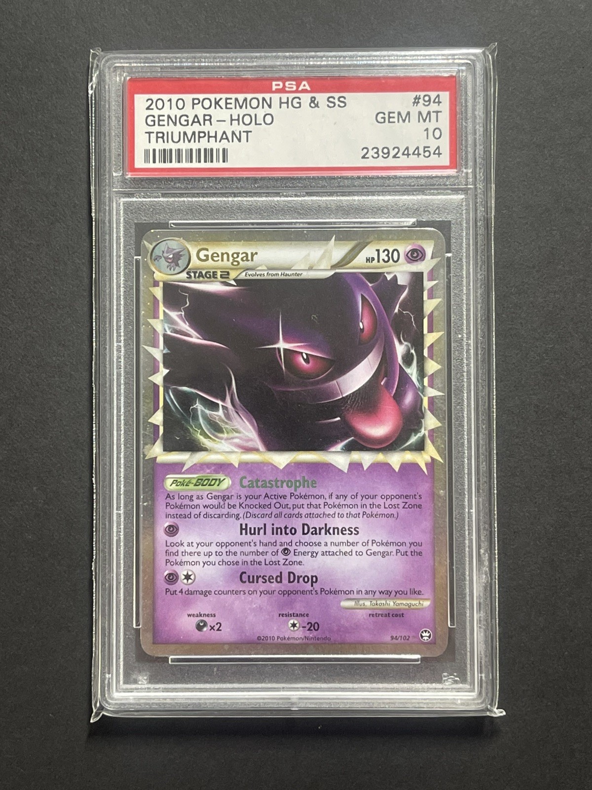 Pokemon Gengar Prime Triumphant 94/102 PSA 10 - Read Description Pokemon Gengar Prime Triumphant 94/102 PSA 10 - Read Description