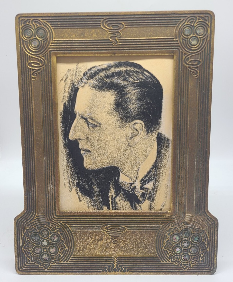 Tiffany Studios 1147 Abalone Gold Dore Picture Frame - RAREST OF ALL Tiffany Studios 1147 Abalone Gold Dore Picture Frame - RAREST OF ALL