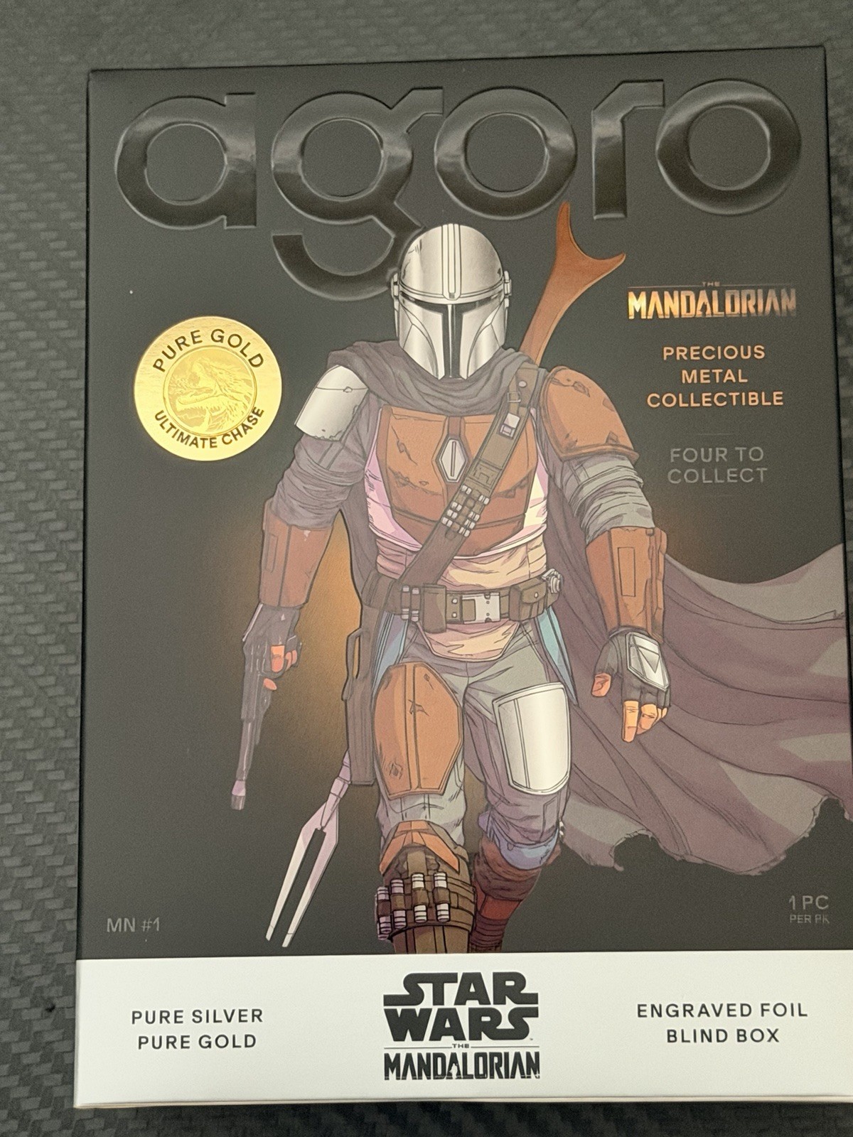 An Unopened Agoro Mandalorian. An Unopened Agoro Mandalorian.