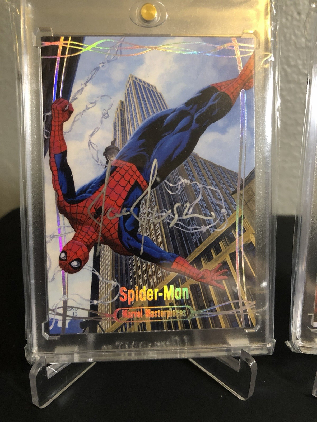 2016 Marvel Masterpieces SPIDER-MAN /10 TIER 4 Silver Spectrum Jusko Auto