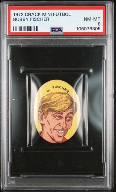 PSA 8 BOBBY FISCHER 1972 Crack Chess Card THE HIGHEST EVER GRADED 1/1