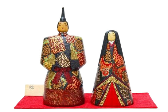 Yuji Watanabe Creative Kokeshi Standing Hina Doll Made in Japan With Box Yuji Watanabe Creative Kokeshi Standing Hina Doll Made in Japan With Box