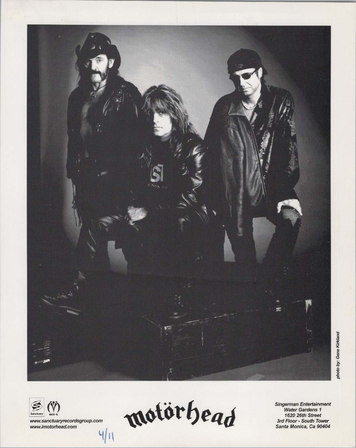 Motörhead 1980s Press Photo Band Promo by Gene Kirkland Music Rock Motörhead 1980s Press Photo Band Promo by Gene Kirkland Music Rock