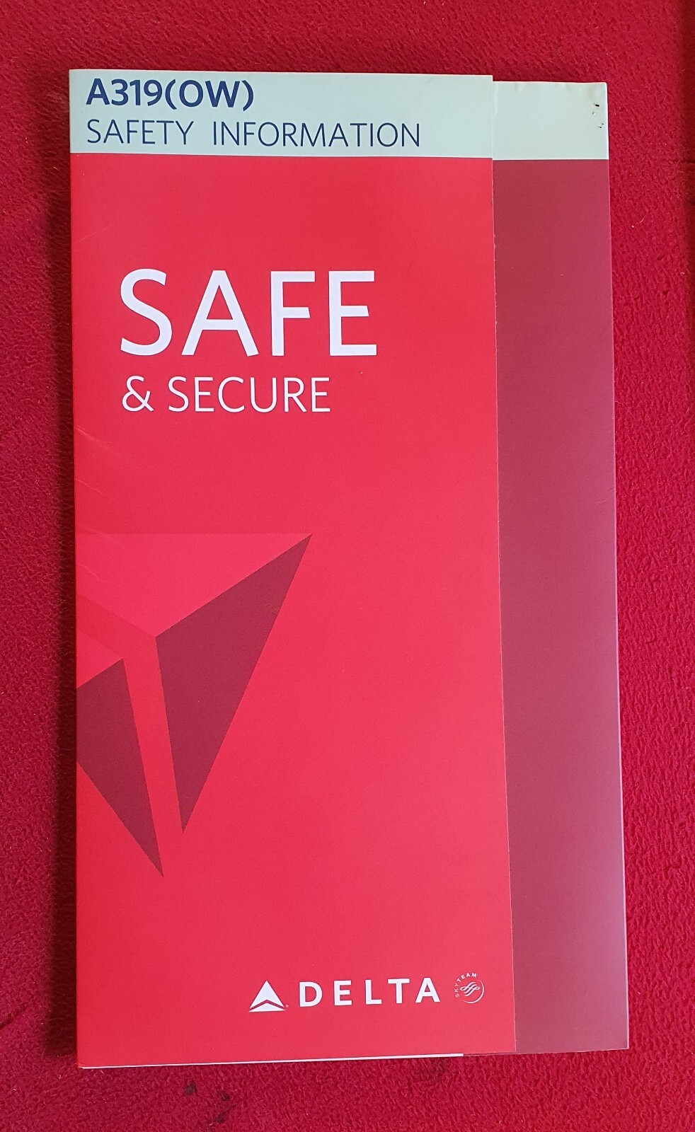 DELTA AIRLINES A-319 AIR SAFETY CARD