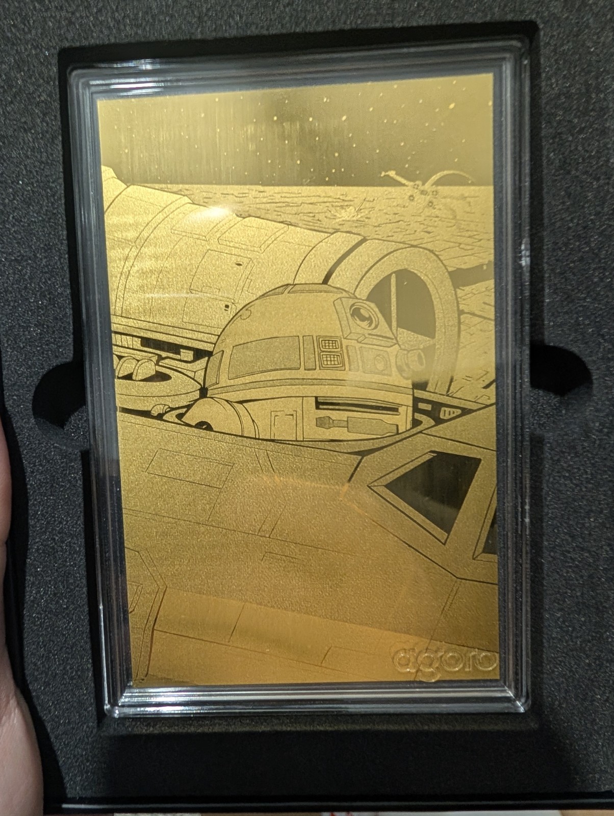 #8 Star Wars Agoro Gold Card R2D2 5 Gram Gold Card 1/50 #8 Star Wars Agoro Gold Card R2D2 5 Gram Gold Card 1/50