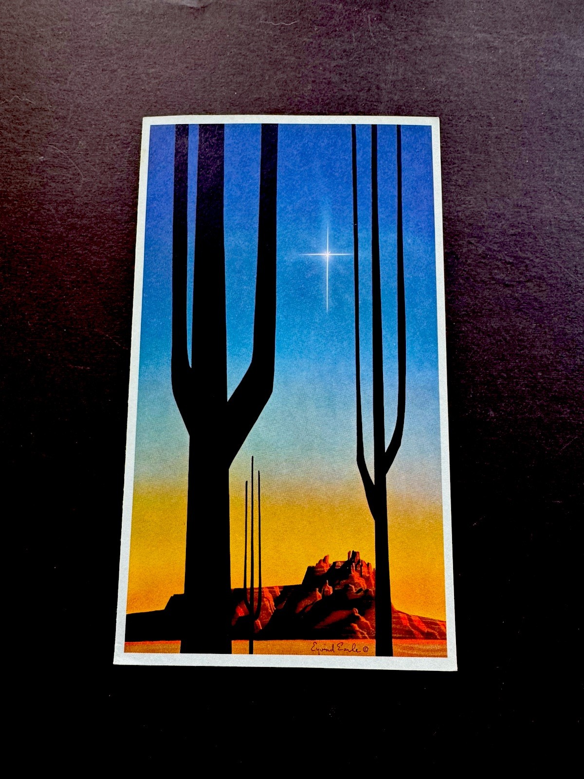 1 VTG Eyvind Earle Irene Dash Xmas Greeting Card 