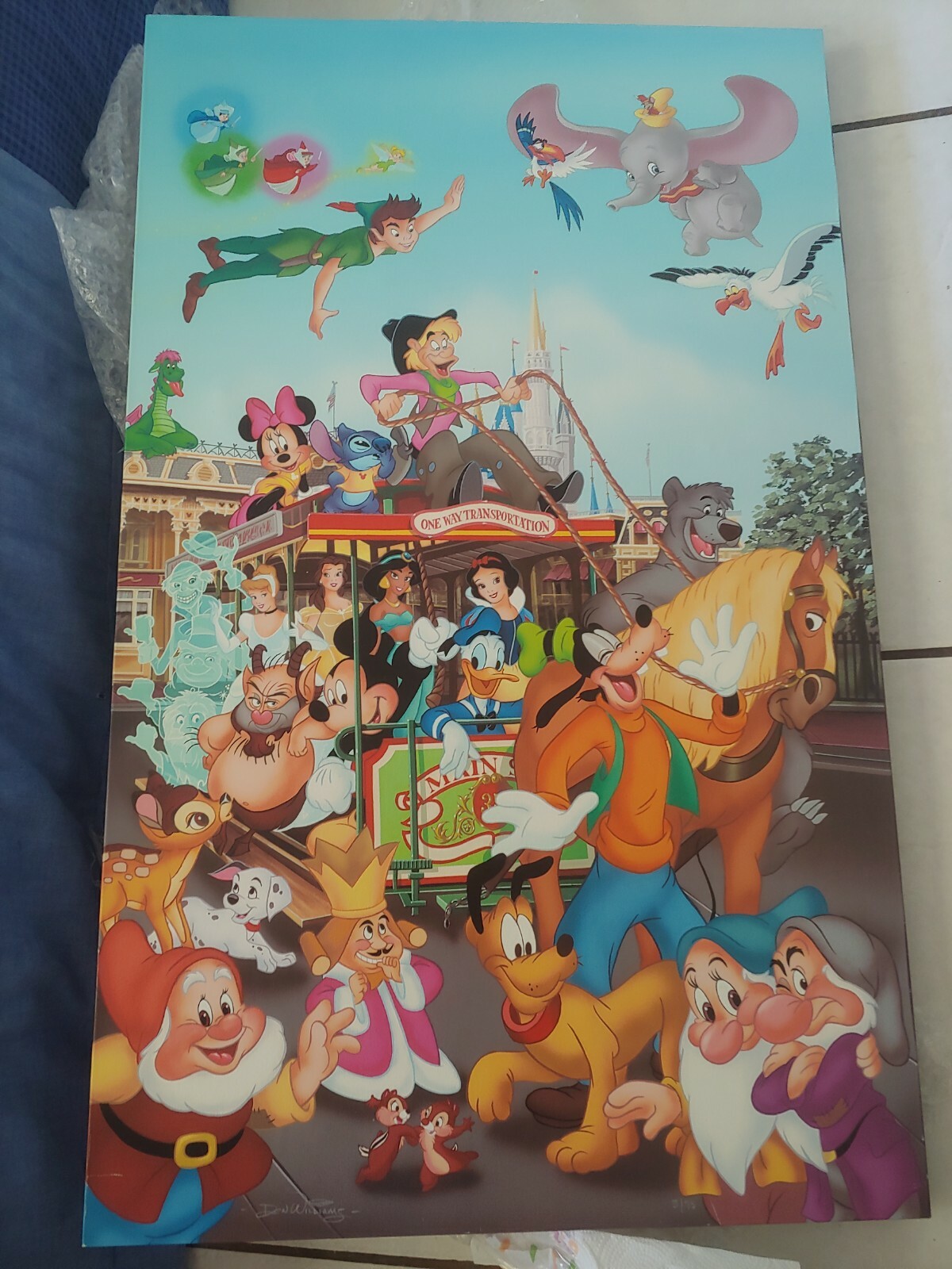 Limited Edition Painting- Disney Main Street Celebration Don Williams print 3/95