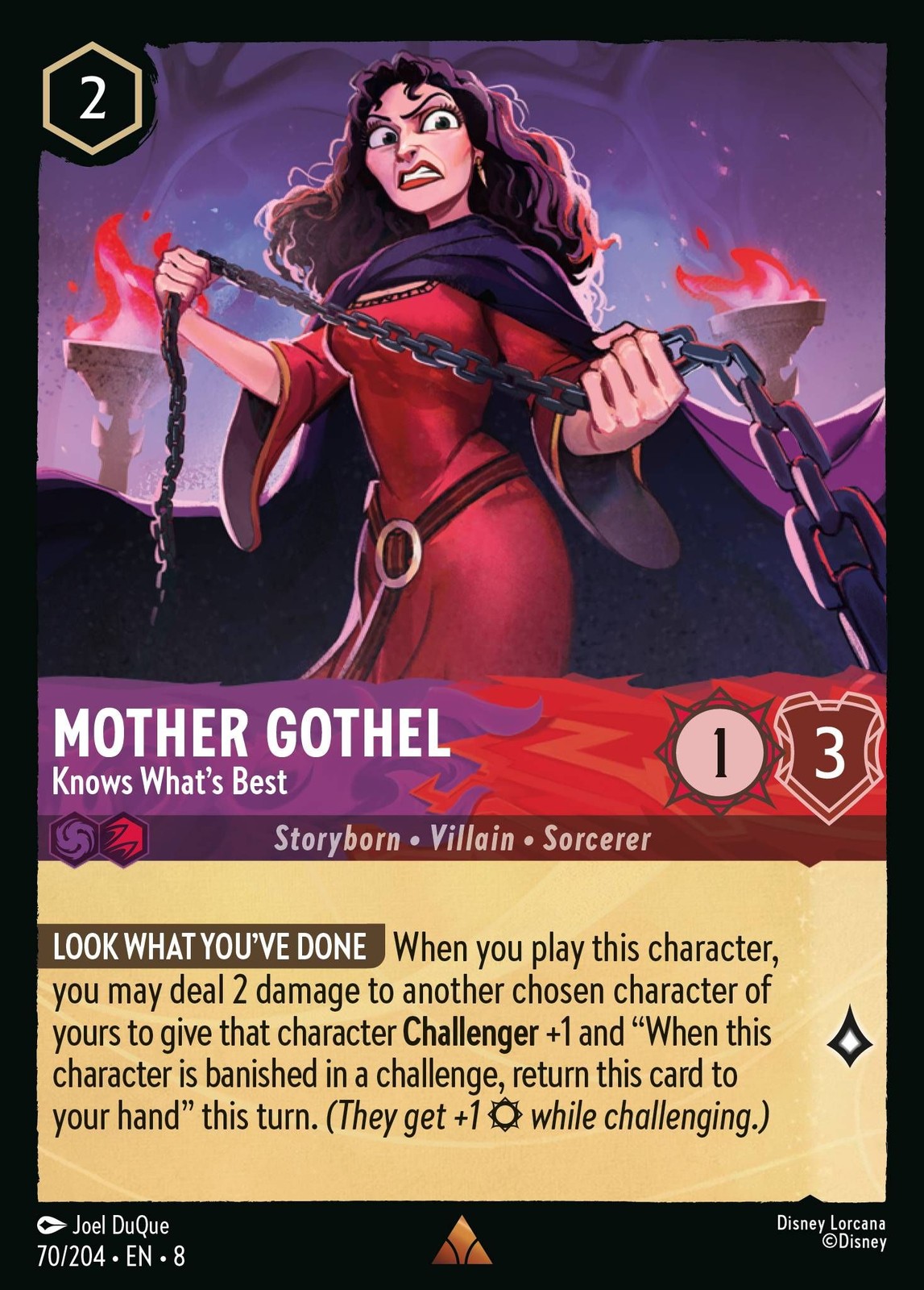 Mother Gothel, Knows What's Best - Reign of Jafar - Lorcana TCG Mother Gothel, Knows What's Best - Reign of Jafar - Lorcana TCG